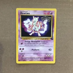 Pokemon Mewtwo BLACK STAR 3 - WOTC PROMO - POKEMON THE FIRST MOVIE 1999 - Image 1
