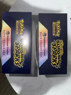 Pokemon TCG Surging Sparks Pokemon Center Elite Trainer Box ETB New/Sealed x 2 - Image 2