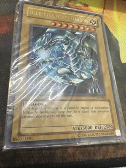 Yugioh Card Blue Eyes White Dragon JMP-001 Sealed Excellent Condition - Image 1