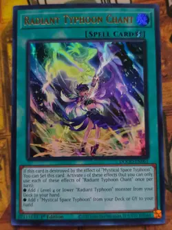 Yugioh - Radiant Typhoon Chant DOOD-EN061 Ultra Rare 1st Edition Near Mint - Image 1
