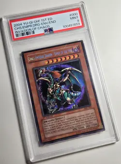 2004 YU-GI-OH! Chaos Emperor Dragon Envoy of the End 1st Ed IOC-000 PSA 9 - Image 2