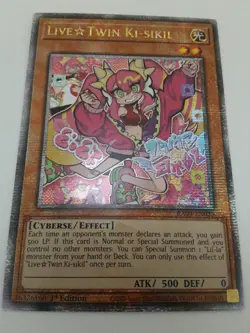 Live Twin Ki-sikil 1st Edition Quarter Century Secret Rare RA04-EN035 Yu-Gi-Oh! - Image 1
