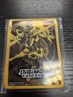 Digimon Official Card Sleeves Alphamon Bandai Fest Exclusive New - Image 1