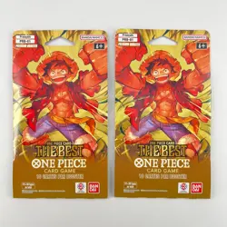 One Piece TCG Card Game 2x Booster Blister PRB01 PRB-01 PRB1 PRB-1 The Best FR - Image 1