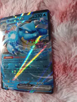 Pokemon TCG Blastoise ex 030/142 2024 Stellar Crown Stamped Promo Card - Image 3