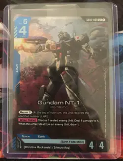Gundam Card Game - Gundam NT-1 GD03-001 LR English Holofoil - Image 1