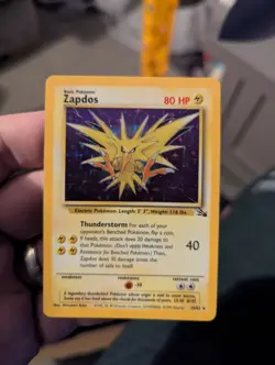 Pokemon TCG Zapdos Holo Rare Card Base Set, 16/102 - Image 1