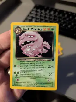 Pokemon TCG Dark Weezing Holo Rare Card 14/82 Team Rocket Series - Image 1