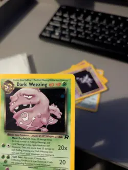 Pokemon TCG Dark Weezing Holo Rare Card 14/82 Team Rocket Series - Image 3