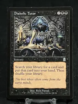 Magic The Gathering Diabolic Tutor Odyssey Regular ~LP~ MTG - Image 1