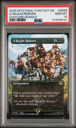 2025 MTG FINAL FANTASY CHOCOBO BUNDLE #0566 A REALM REBORN PSA 10 - Image 1