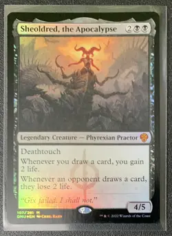 Sheoldred the Apocalypse 107/281 MtG mythic *Foil* dominaria united light play - Image 2