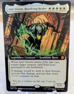 MTG Anti-Venom, Horrifying Healer 0244 Foil (Extended Art) Marvel's Spider-man - Image 1