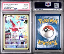 2023 POKEMON SWORD & SHIELD CROWN ZENITH #GG20 FULL ART/LATIAS PSA 8 - Image 3