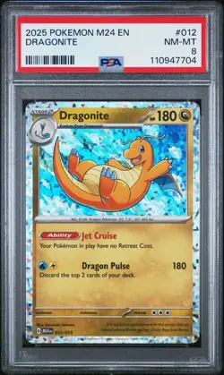 2025 POKEMON M24 EN-MCDONALD'S COLLECTION #012 DRAGONITE PSA 8 - Image 1