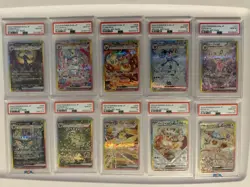 Terastal Festival Eevee Evolutions SAR Complete PSA 10 Set Pokemon Japanese - Image 1