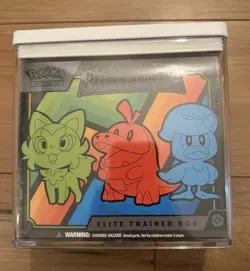Pokemon TCG Scarlet & Violet Paldea Evolved ETB small tear on back - Image 1
