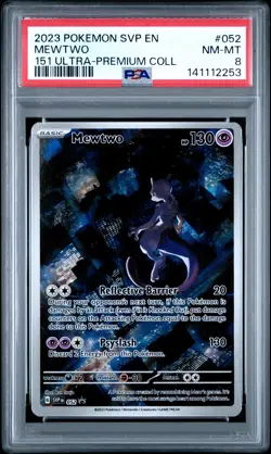 Mewtwo 052/165 151 Ultra-premium Collection Pokemon PSA 8 *253 - Image 1