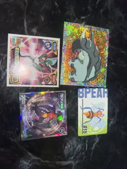 New Vintage Pokemon Sticker Lot 70+ Vending Merlin Action Flips Prizm Base - Image 5
