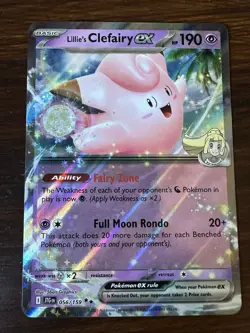 Lillie's Clefairy EX 56/159 Journey Together Scarlet & Violet Pokemon TCG NM/M - Image 1