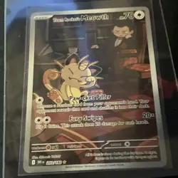 Pokemon - 203/182 - Team Rocket's Meowth - Destined Rivals - Image 1