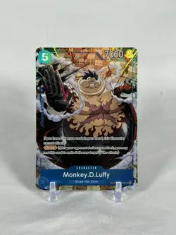 One Piece Monkey.D.Luffy OP11-058 SR Blocker 7000 Power Bandai English - Image 1