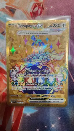 Pokemon TCG Terapagos EX Card 173/142 Stellar Crown Holo - Image 1