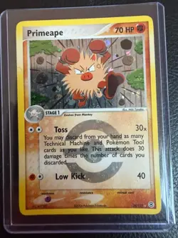 Primeape EX Fire Red & Leaf Green 28/112 Good/PL Rare Reverse Holo Pokemon Card - Image 1