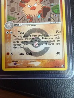 Primeape EX Fire Red & Leaf Green 28/112 Good/PL Rare Reverse Holo Pokemon Card - Image 2