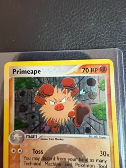 Primeape EX Fire Red & Leaf Green 28/112 Good/PL Rare Reverse Holo Pokemon Card - Image 3