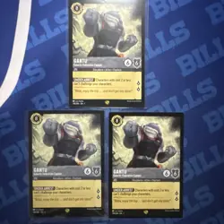 Disney Lorcana Gantu Storyborn Alien Captain 179/204 First Chapter Lot 3 Cards - Image 1