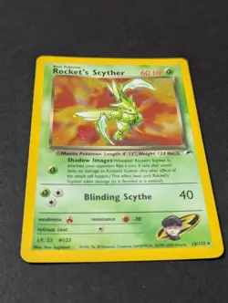 Rocket's Scyther 013/132 Gym Heroes Holo Pokemon TCG Vintage Card - Image 3