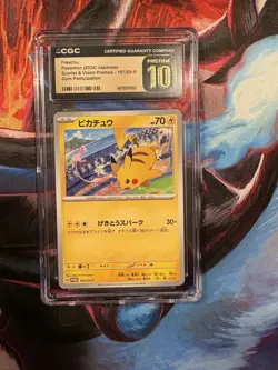 CGC Pristine 10 Pikachu 197/SV-P Sv-P Promotional Cards Regular (Japanese) - Image 1
