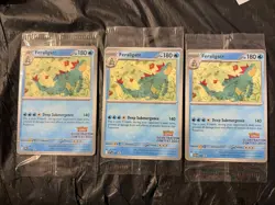 Sealed Pokemon Feraligatr and Pikachu Illustration Contest 2024 Promo Card X3 - Image 1