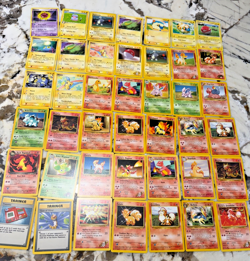 42 random trading card Pokemon lot- 1990s VINTAGE - Image 1