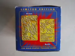 Pokemon 23K Gold Plated Burger King Limited Edition Charizard Trading Card - Image 2