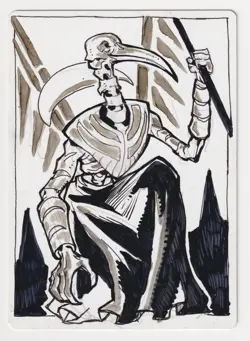 Signed FOIL God-Eternal Kefnet Proof Sketch MP Artist Lius Lasahido MTG Magic AP - Image 1