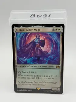 Magic the Gathering: Minwu, White Mage Final Fantasy Foil NM - Image 1