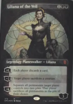 Liliana of the Veil (Borderless) - Dominaria United: #373 - Foil Nm C254 - Image 1