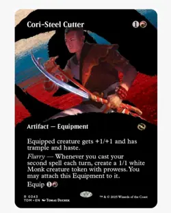 1x MTG Cori-Steel Cutter *Borderless* - Tarkir Rare! NM Mint! - Image 1
