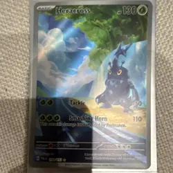 Pokemon Heracross Full Art Illustration Rare Holo 194/193 Paldea Evolved 130 HP - Image 1