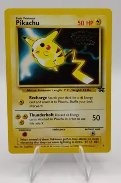 Pokemon EN Pokemon The Movie Stamped Promo Pikachu LP-MP - Image 1