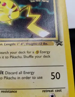 Pokemon EN Pokemon The Movie Stamped Promo Pikachu LP-MP - Image 2