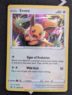 Eevee - SWSH118 - Pokemon Sword & Shield Promo Ultra Rare Holo Card NM - Image 1