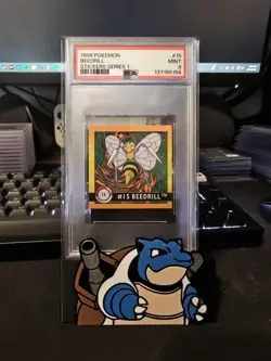1999 Pokemon Artbox Sticker Series 1 Beedrill- PSA 9 - Image 1