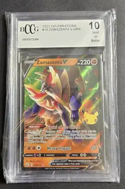 Pokemon Celebrations 2021 Zamazenta V 18/25 BGS / BCCG 10 GEM MINT - Image 1