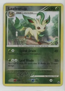 Leafeon Reverse Foil Pokemon Diamond & Pearl Majestic Dawn #24 2008 - Image 1