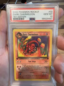 2000 POKEMON ROCKET #32 DARK CHARMELEON 1ST EDITION Gem Mint 10 PSA - Image 1