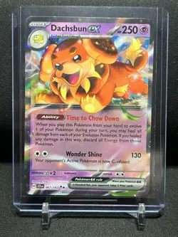 Dachsbun ex 067/142 Double Rare Holo Pokemon 2024 Stellar Crown NM - Image 1