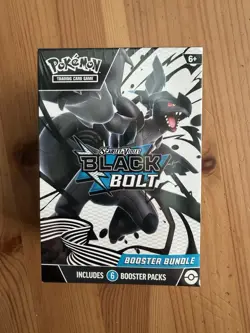 Pokemon TCG Scarlet & Violet Black Bolt Booster Bundle Box 6 Packs Zekrom - Image 1